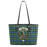 MacLaren Ancient Tartan Crest Leather Tote Bag